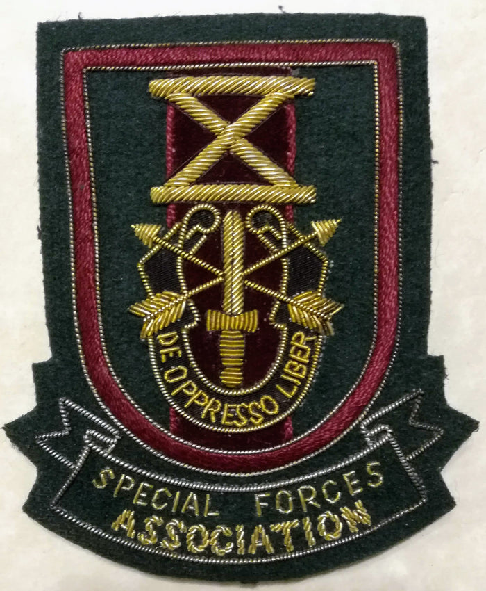 10th Special Forces Group Airborne Association Army Bullion Patch