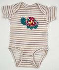 18 M Onesie - Striped Short Sleeve