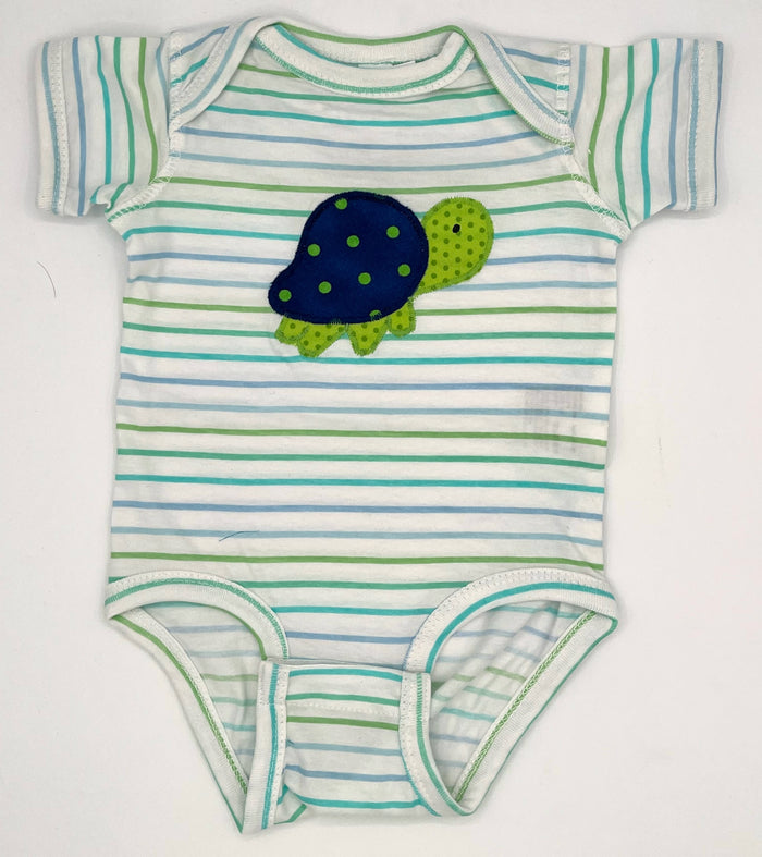 18 M Onesie - Striped Short Sleeve