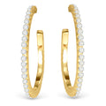 18K Gold-Dipped Micro CZ Hoop Earrings