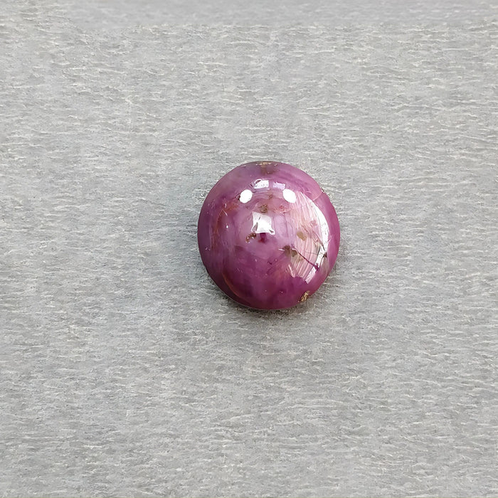 21.10cts Natural Untreated Star Ruby Gemstone Oval Shape Cabochon 15*14.5mm