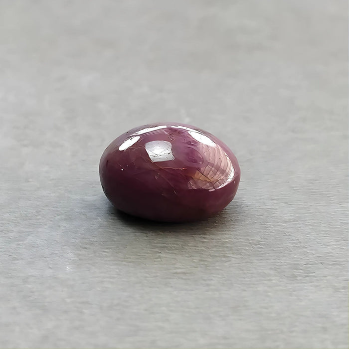 21.10cts Natural Untreated Star Ruby Gemstone Oval Shape Cabochon 15*14.5mm
