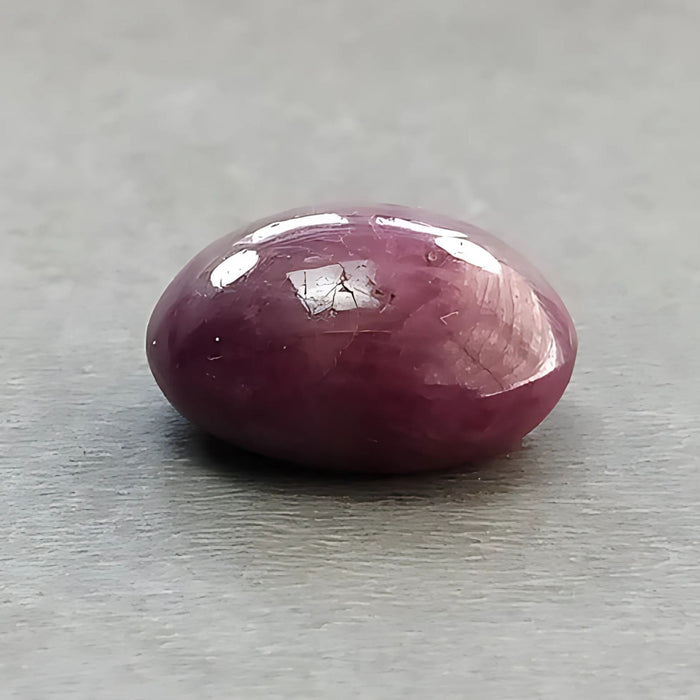 26.30cts Natural Untreated Star Ruby Gemstone Oval Shape Cabochon 17*16mm