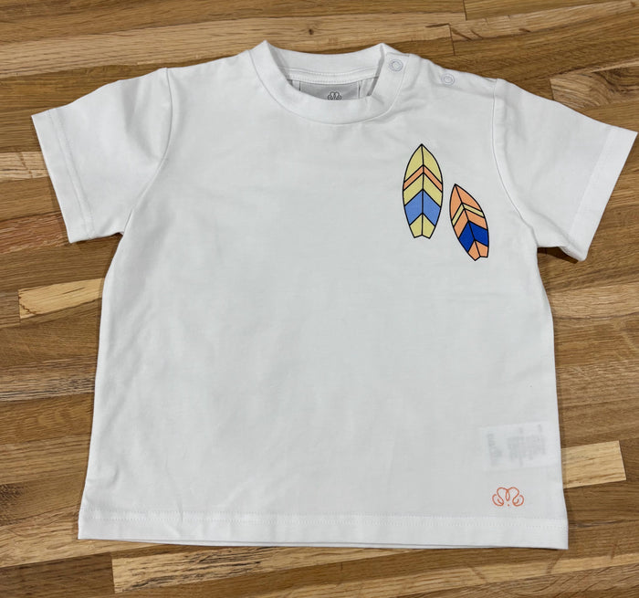 3 Y White T-Shirt with Surfboards
