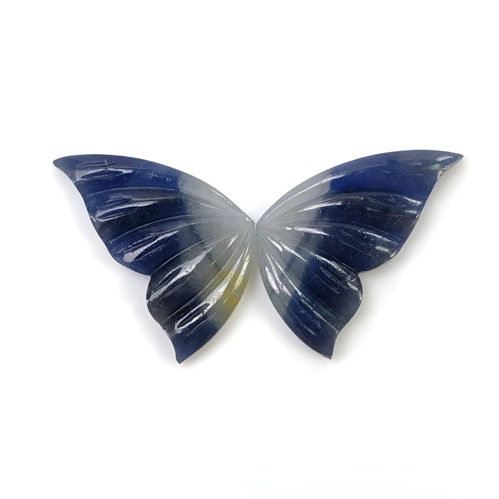 sapphire butterfly shape carving
