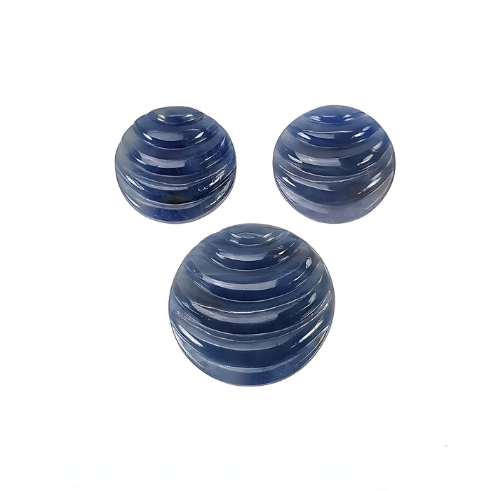 blue sapphire round carving