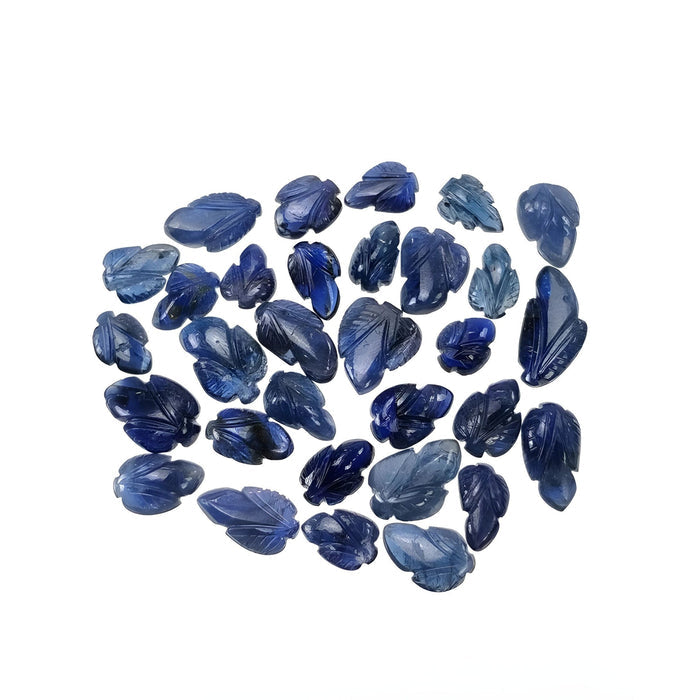 blue sapphire leaves carving