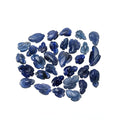 blue sapphire leaves carving