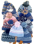 6-12 M Acrylic Knit Beanie with Pom Pom