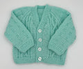 6-12 M Mint Acrylic Knit Cardigan