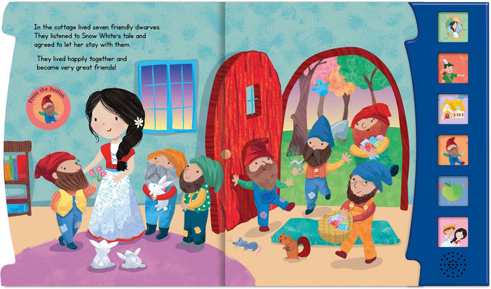 6 Button Sound Book - Snow White and the Seven Dwarfs Fairy Tale