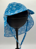 9-18 M Blue Seashell Eco Flap Hat