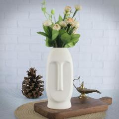 Abstract Face Glossy Vase - (MVS)