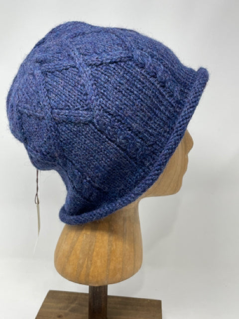 Adult Diamond Lattice Wool Knit Hat
