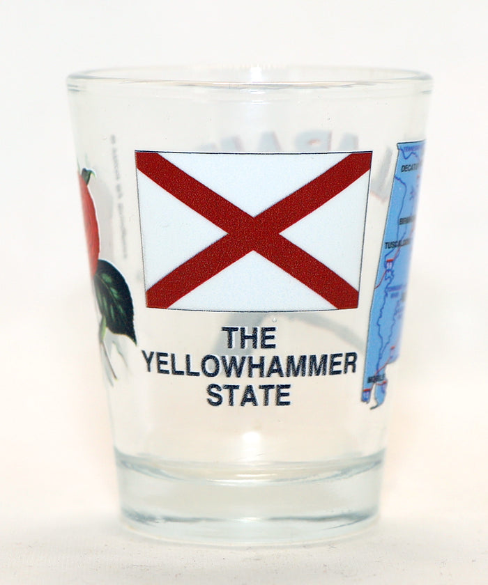 Alabama The Yellowhammer State All-American Collection Shot Glass