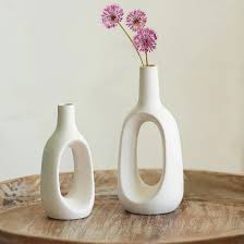 Architectural Ceramic Hollow Vase - (MVS)