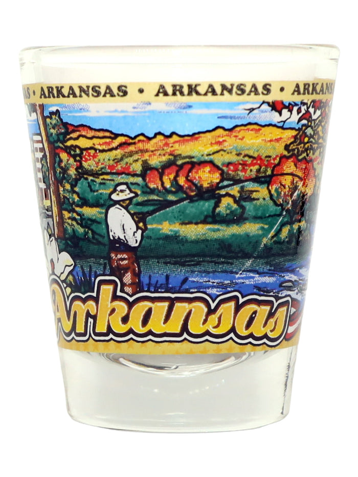 Arkansas State Wraparound Shot Glass