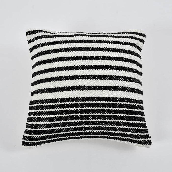 Artisan-Inspired Tufted & Striped Cushion Covers - 16*16 inches Set of 2 (TFB)