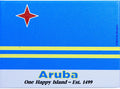Aruba Flag Caribbean Fridge Collector's Souvenir Magnet 2.5 inches X 3.5 inches