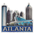 Atlanta Georgia Collage Skyline Foil Magnet 3.0"x 2.5"x 0.125"