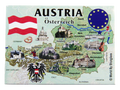 Austria EU Series Souvenir Fridge Magnet 2.5 inches X 3.5 inches