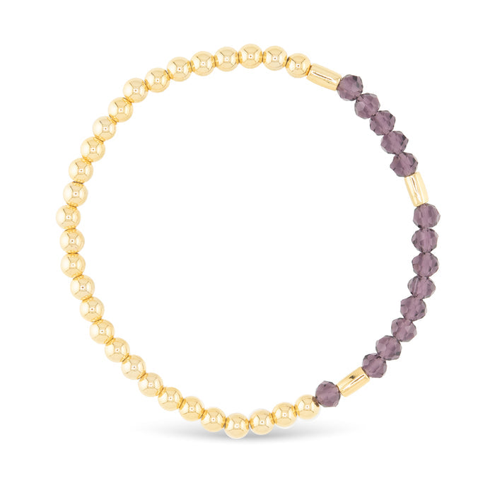 Believe Morse Code Stretch Bracelet, 18K Gold-Dipped