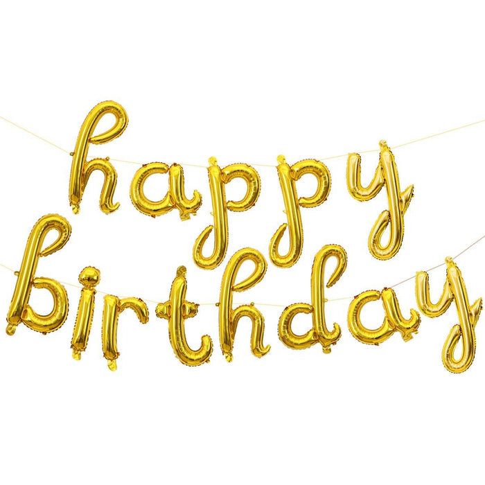Birthday Letter Balloon Set Swash Decoration