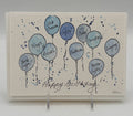 Blue Balloons Birthday Card