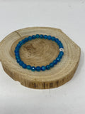 Blue Fire Agate Faceted Bracelet