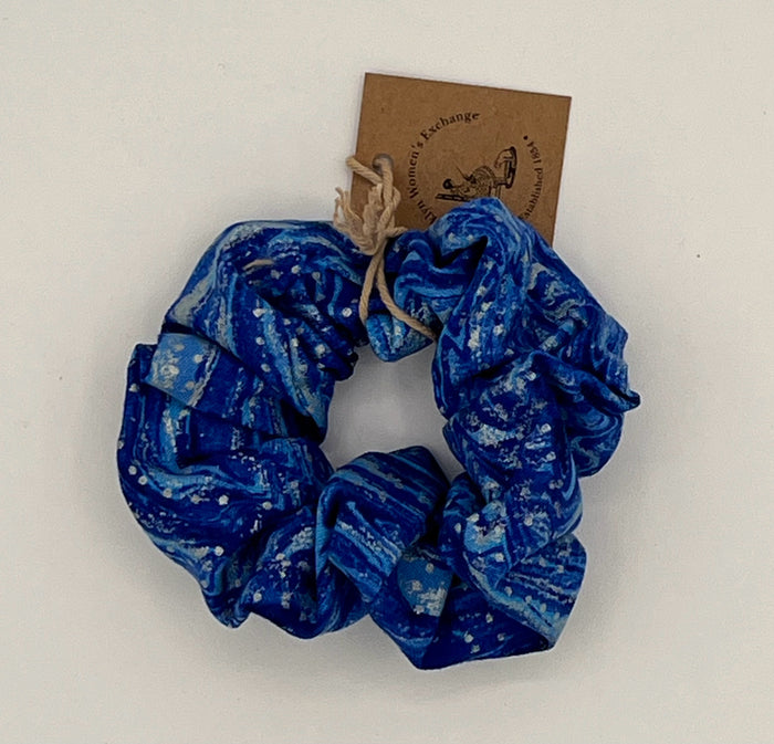 Blue Multi Sparkle Scrunchie