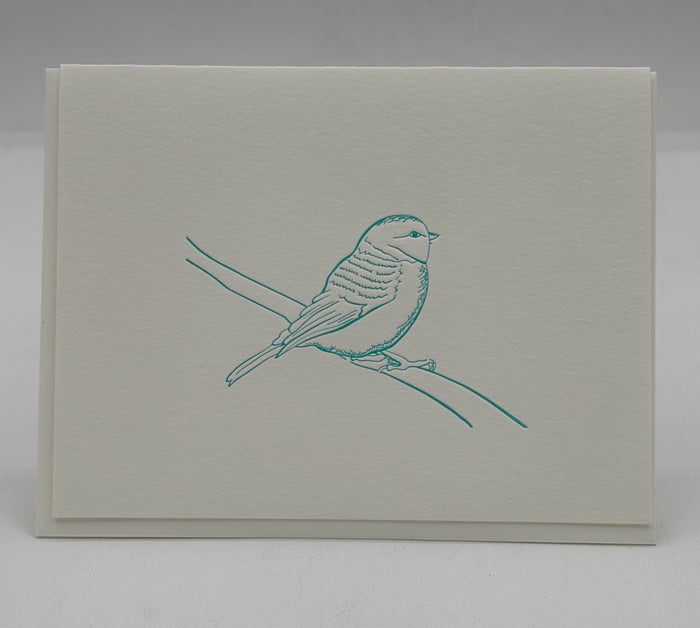 Bluebird Sitting on Branch Card