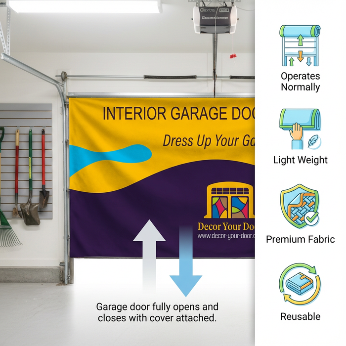 Boho Rainbow Dreams – Interior Garage Door Cover