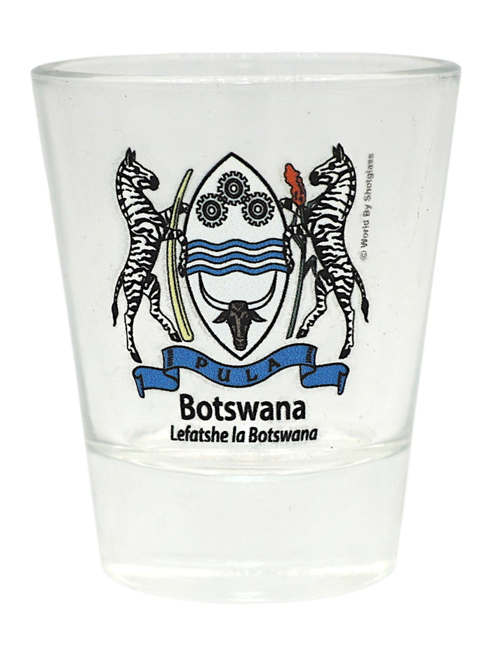 Botswana Coat Of Arms Shot Glass