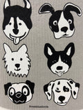Bow Wow Dog Swedish Dishcloth