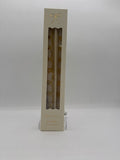 Boxed Set of Two Gold Tapered Candles