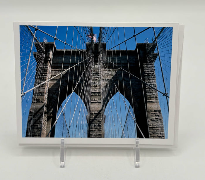 Brooklyn Bridge over the East River Card