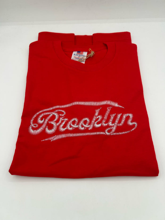 Brooklyn Script Adult T Red Size S