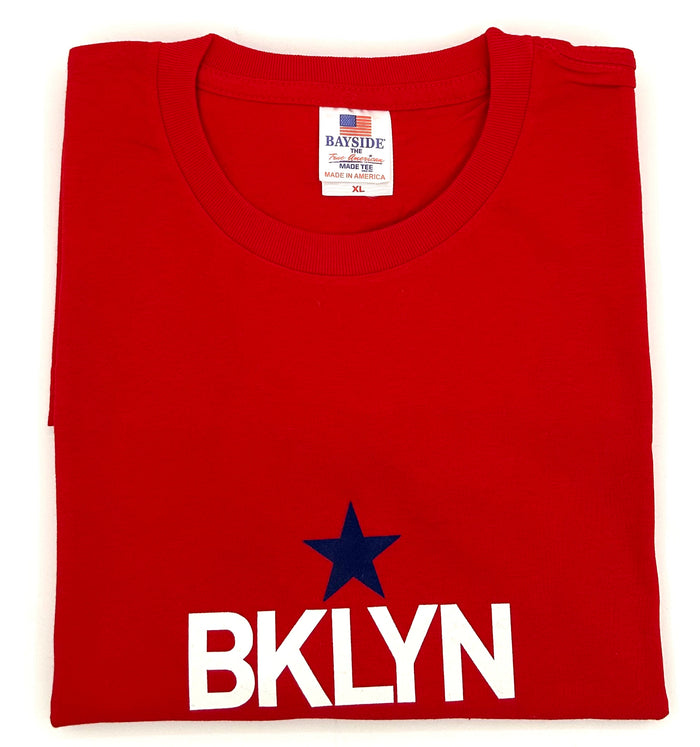 Brooklyn Star Adult T red size L
