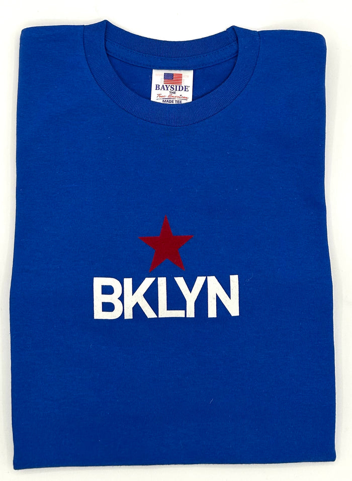 Brooklyn Star Adult T royal blue size S