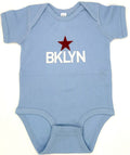 Brooklyn Star Onesie light blue size 18M