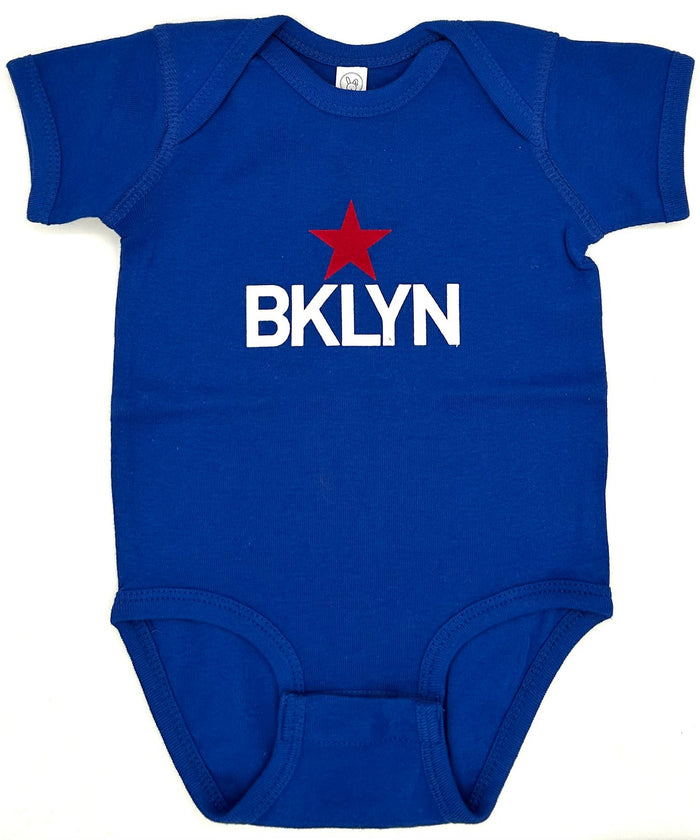Brooklyn Star Onesie Royal Blue Size Newborn