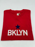 Brooklyn Star Youth Tee Blue star on Red size M