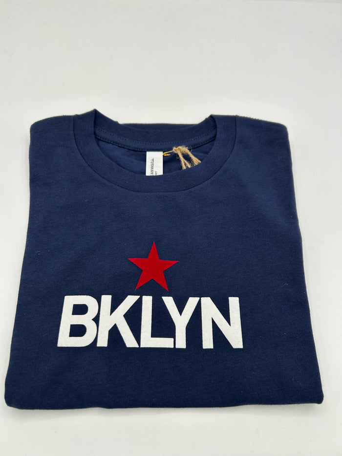 Brooklyn Star Youth Tee Red star on Navy size M