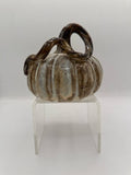 Brown Ceramic Pumpkin