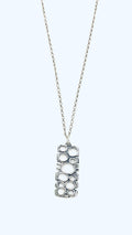 Brutalist Bar Sterling Silver Necklace