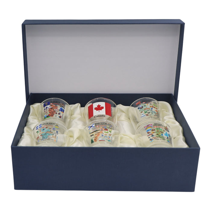 Canada Provinces Souvenir Boxed Shot Glass Set (Set of 6)