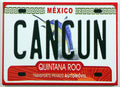 Cancun Mexico License Plate Fridge Collector's Souvenir Magnet 2.5" X 3.5"