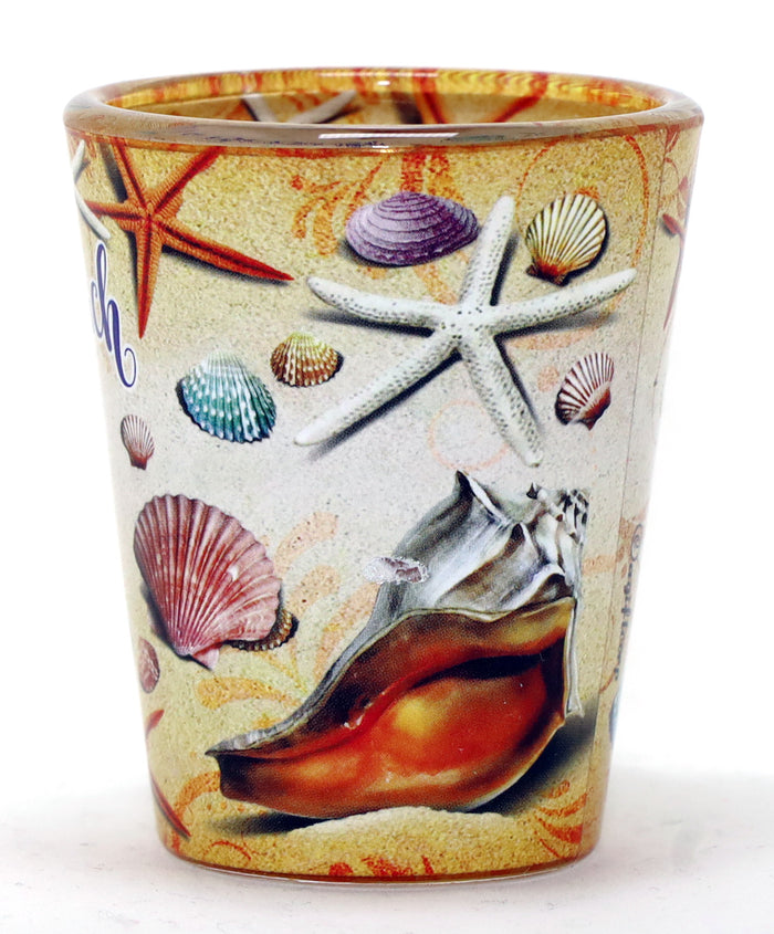 Cancun Mexico Life's Beach Shells In and Out Shot Glass