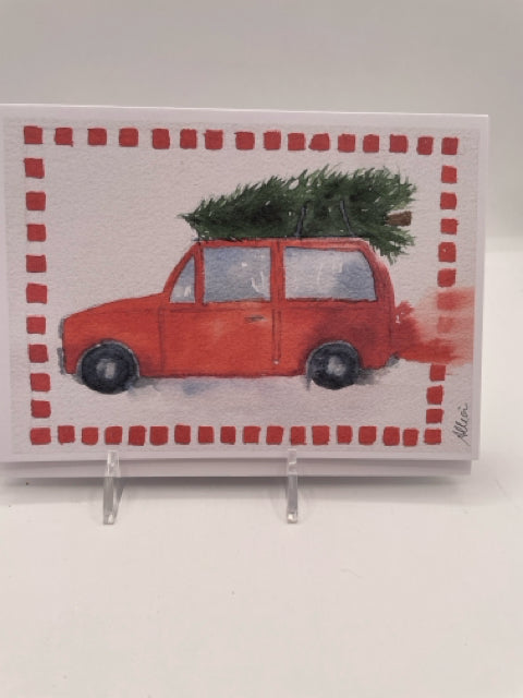 Car With Tree Card