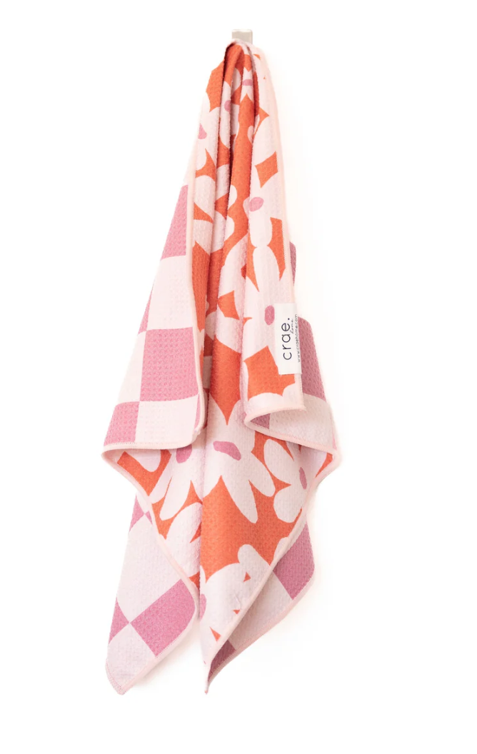 Check Your Blossoms Reversible Hand Towel